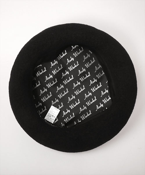 KIDS ANDY WARHOL ART BERET BLACK 52-54