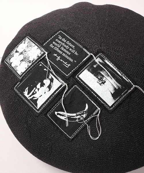 AndyWarhol PATCH BERET BEIGE ONESIZE