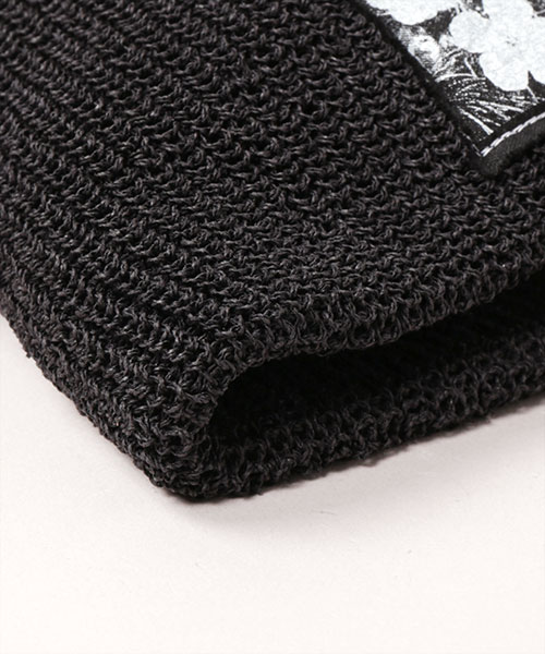 AndyWarhol PATCH KNIT CAP BLACK ONESIZE