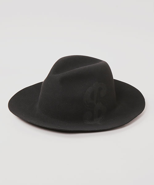 DOLLAR SIGN SILK SCREEN HAT BLACK ONESIZE