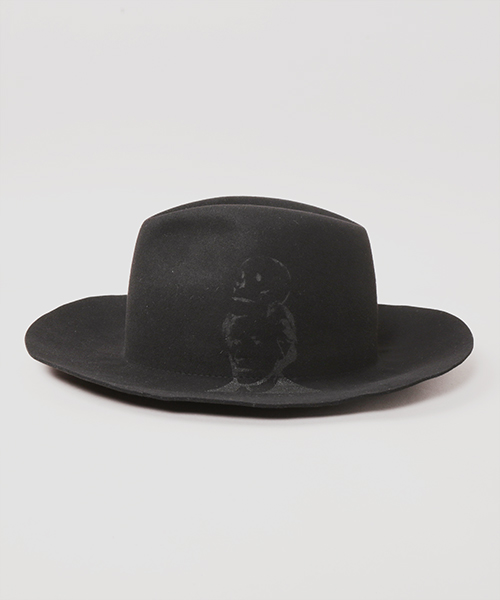 SELF-PORTRAIT SILK SCREEN HAT BLACK ONESIZE