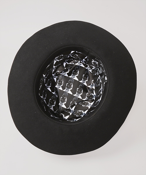 SELF-PORTRAIT SILK SCREEN HAT BLACK ONESIZE
