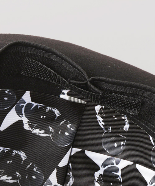 SELF-PORTRAIT SILK SCREEN HAT BLACK ONESIZE