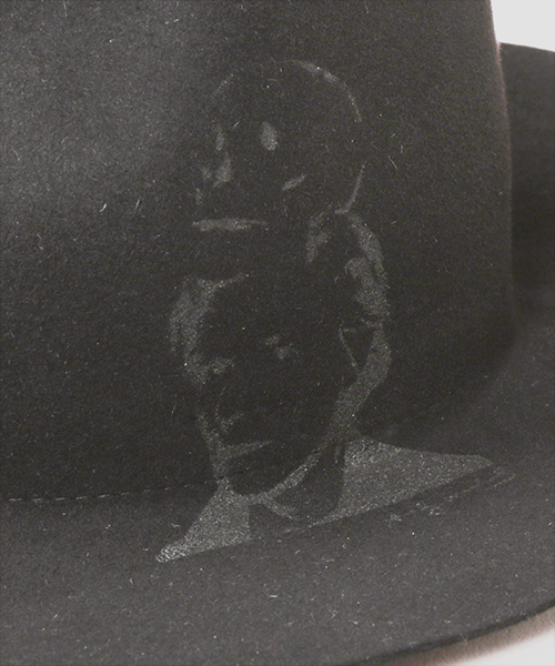 SELF-PORTRAIT SILK SCREEN HAT BLACK ONESIZE