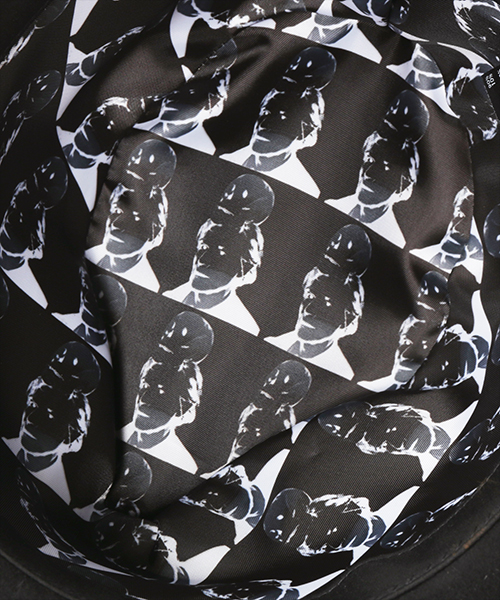 SELF-PORTRAIT SILK SCREEN HAT BLACK ONESIZE