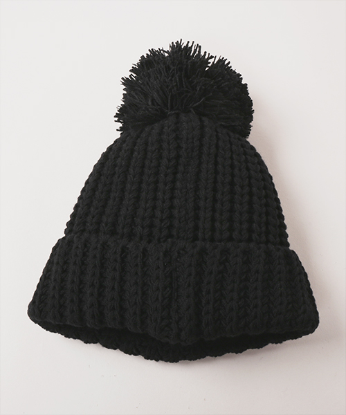 DOLLAR SIGN CHENILLE PATCH KNIT CAP BLACK ONESIZE