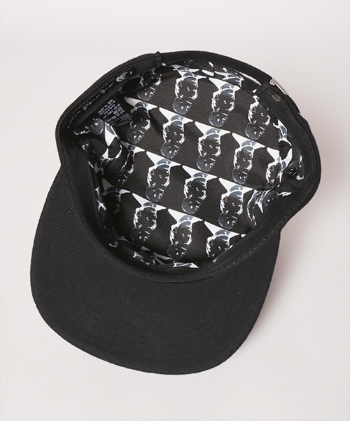 SELF-PORTRAIT SILK SCREEN WORK CAP BLACK ONESIZE