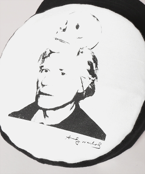 SELF-PORTRAIT SILK SCREEN WORK CAP BLACK ONESIZE