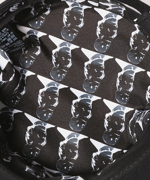 SELF-PORTRAIT SILK SCREEN WORK CAP BLACK ONESIZE