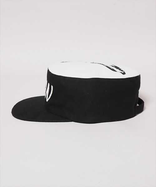 BANANA SILK SCREEN WORK CAP BLACK ONESIZE
