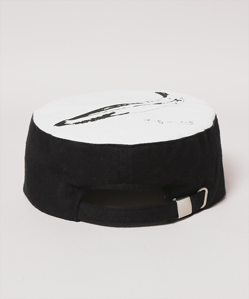BANANA SILK SCREEN WORK CAP BLACK ONESIZE