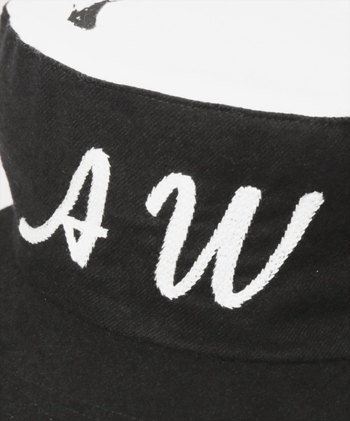 BANANA SILK SCREEN WORK CAP BLACK ONESIZE