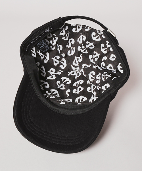 DOLLAR SIGN SILK SCREEN CAP BLACK ONESIZE