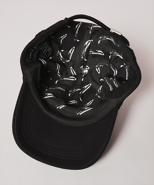 BANANA SILK SCREEN CAP BLACK ONESIZE