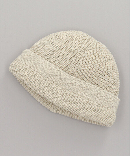 YASHIKI X CA4LA YAGASURI KNIT CAP OFF WHITE ONESIZE