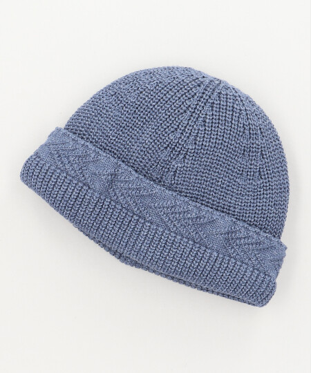 YASHIKI X CA4LA YAGASURI KNIT CAP(ONESIZE NAVY): ニットキャップ