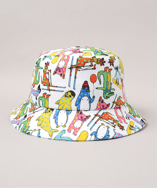 MULGA x CA4LA KIDS BUCKET HAT WHITE 52-54