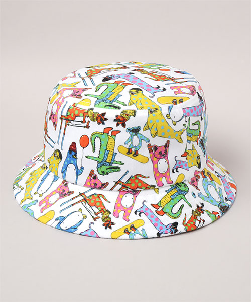 MULGA x CA4LA KIDS BUCKET HAT(52-54 WHITE): ハット｜帽子通販 