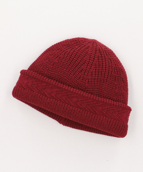 YASHIKI x CA4LA YAGASURI KNITCAP(ONESIZE WINE RED): ニットキャップ