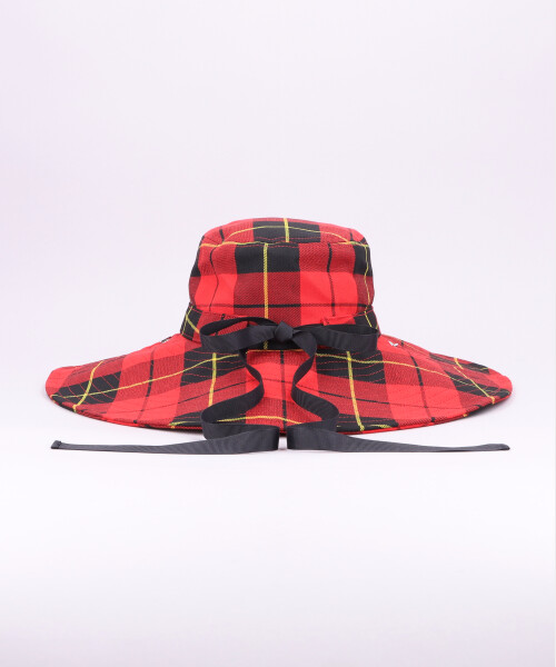 KIDILL x CA4LA LONG BRIM HAT BRITISH TARTAN(ONESIZE RED): ハット