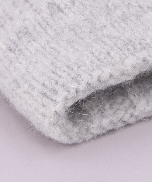 VICTIM X CA4LA EAR FLAP KNIT CAP(ONESIZE LIGHT GR): ニットキャップ