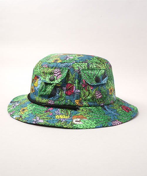 MULGA x CA4LA PATTERN HAT GREEN ONESIZE