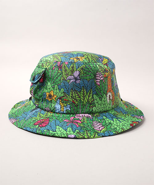 MULGA x CA4LA PATTERN HAT GREEN ONESIZE