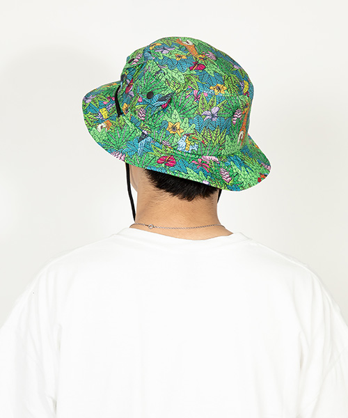 MULGA x CA4LA PATTERN HAT GREEN ONESIZE