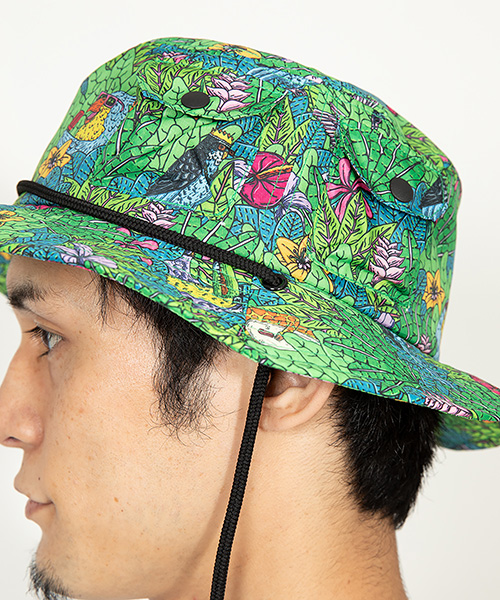 MULGA x CA4LA PATTERN HAT GREEN ONESIZE