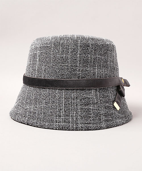 TWEED BUCKET HAT BLACK ONESIZE