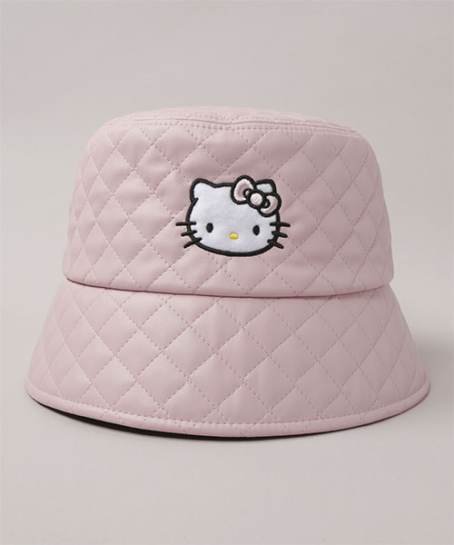 HELLO KITTY x CA4LA Quilt BUCKET HAT(ONESIZE BLACK): ハット｜帽子 