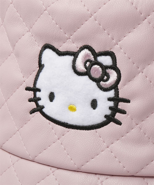 HELLO KITTY x CA4LA Quilt BUCKET HAT(ONESIZE BLACK): ハット｜帽子 