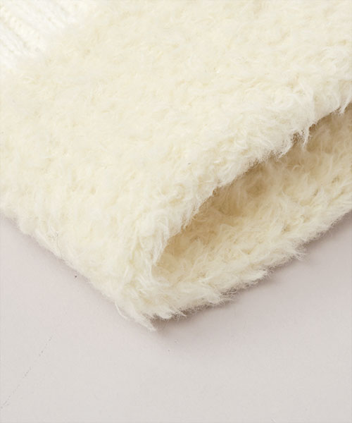 WEDNESDAY x CA4LA FUR KNIT OFF WHITE ONESIZE