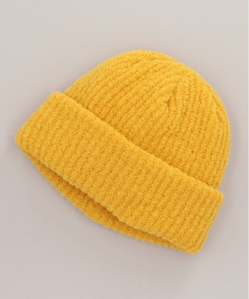 VICTIM x CA4LA BIG KNIT CAP YELLOW ONESIZE