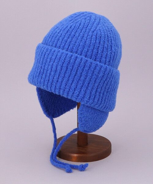 VICTIM x CALA EAR FLAP KNIT CAP BLUE ONESIZE