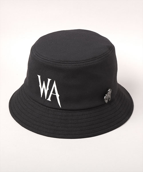 WEDNESDAY x CA4LA PATCH BUCKET HAT BLACK ONESIZE