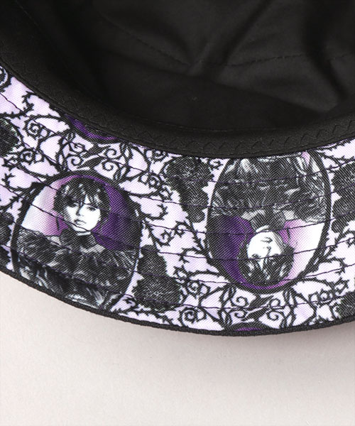 KIDS WEDNESDAY x CA4LA PATCH BUCKET HAT PURPLE 52-54