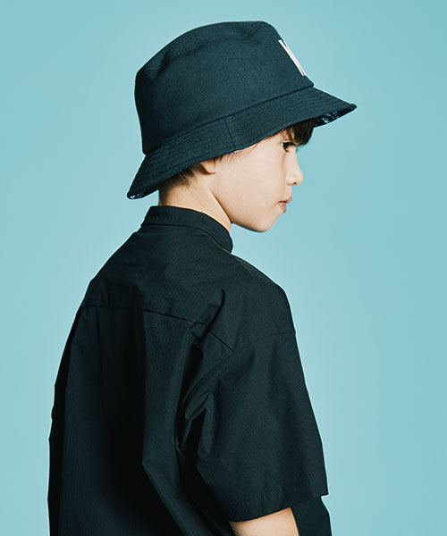 KIDS WEDNESDAY x CA4LA PATCH BUCKET HAT PURPLE 52-54