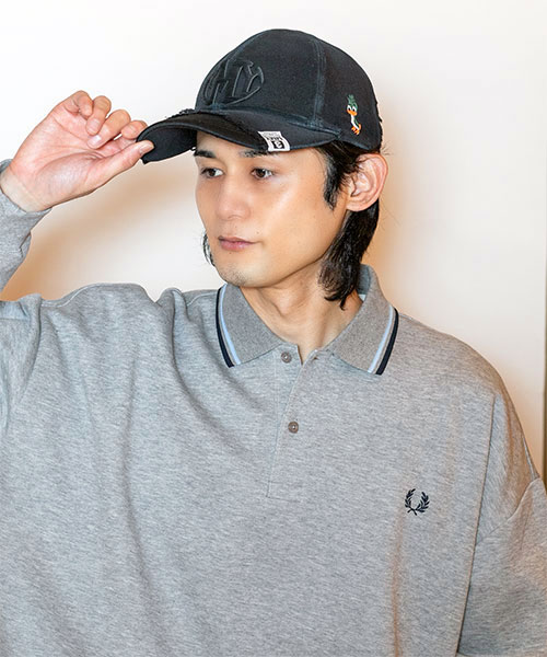 モデル頭囲：58cm 着用サイズ：ONESIZE