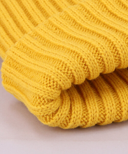 Candy Hoop x CA4LA KNIT CAP YELLOW ONESIZE