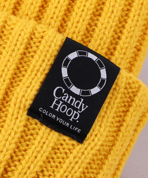 Candy Hoop x CA4LA KNIT CAP YELLOW ONESIZE