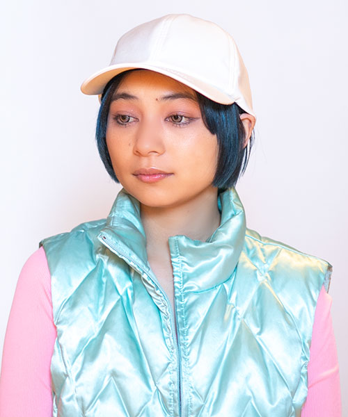 モデル頭囲：54cm 着用サイズ：ONESIZE