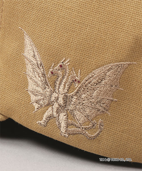 GODZILLA｜CA4LA CAP BEIGE ONESIZE
