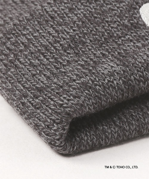 GODZILLA｜CA4LA LOGO KNIT CAP BLACK x GRAY ONESIZE