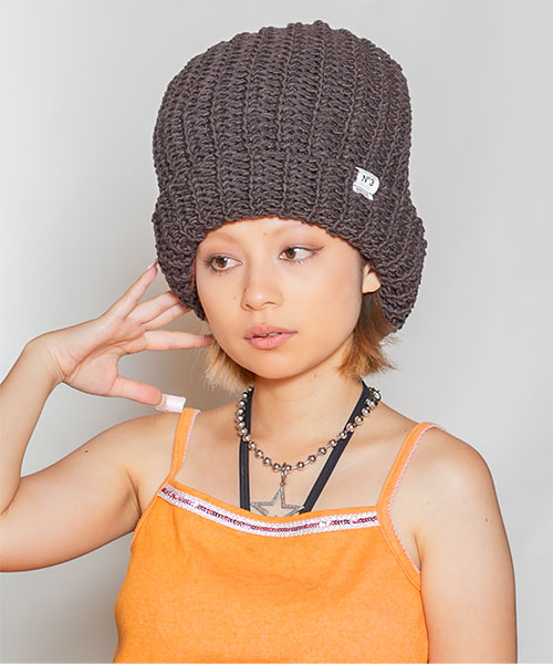 モデル頭囲：54cm 着用サイズ：ONESIZE