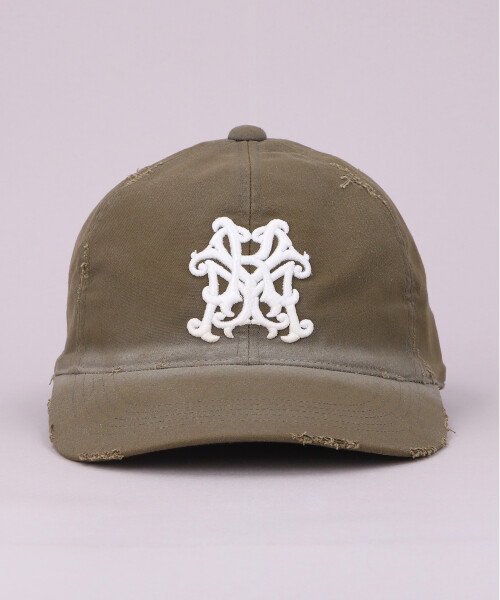 KAMIYA x CA4LA KMY DISTRESSED CAP KHAKI ONESIZE