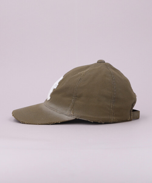 KAMIYA x CA4LA KMY DISTRESSED CAP KHAKI ONESIZE