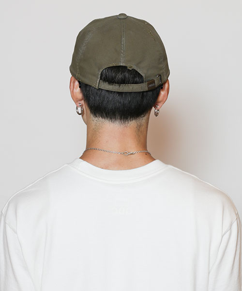 モデル頭囲：58.5cm 着用サイズ：ONESIZE