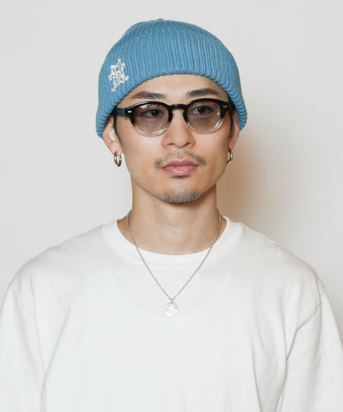 モデル頭囲：58.5cm 着用サイズ：ONESIZE