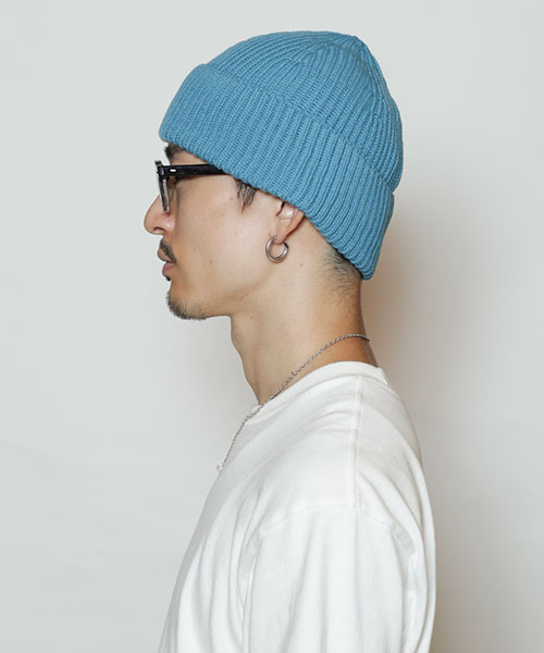 モデル頭囲：58.5cm 着用サイズ：ONESIZE